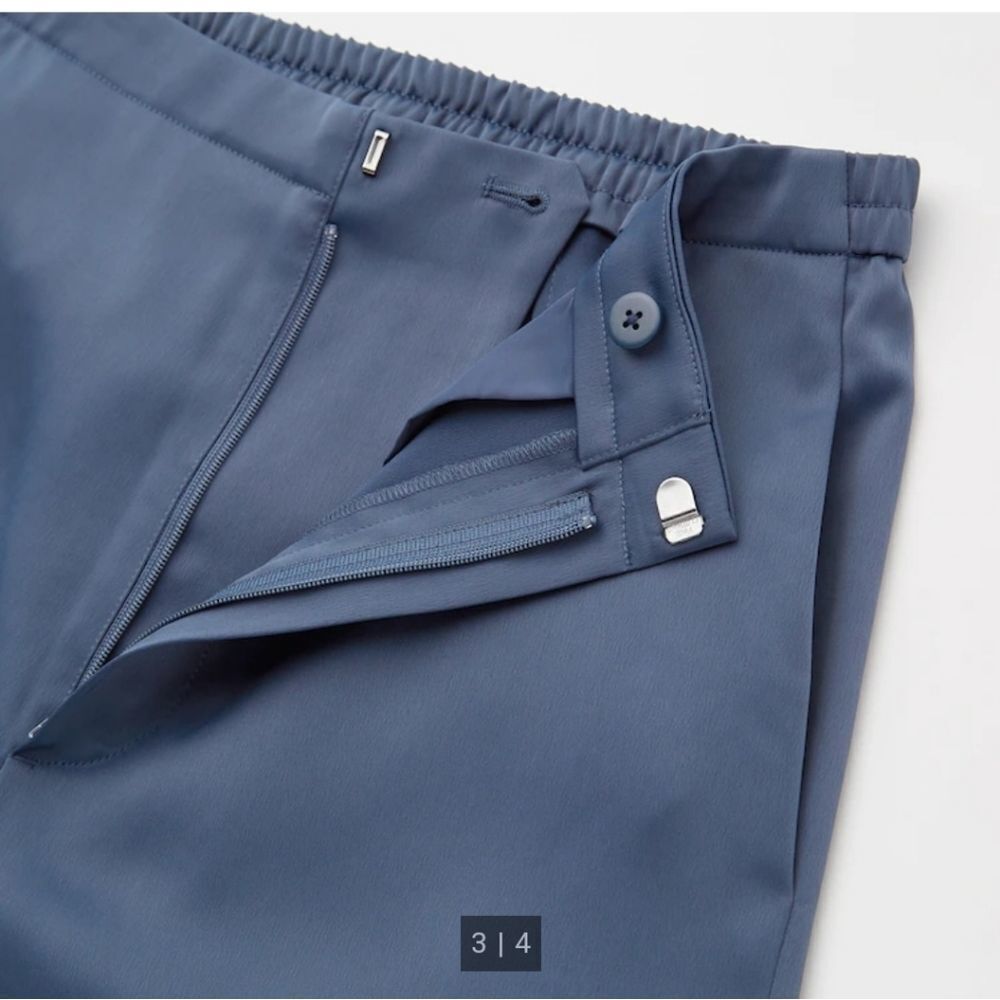 Uniqlo Satin Relaxed Straight Pants - Picture 4 of 5